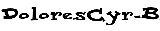 DoloresCyr Black Regular.otf