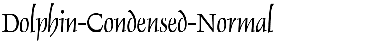 Dolphin Condensed Normal.ttf