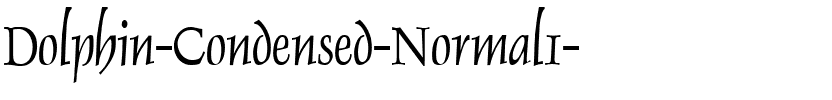 Dolphin-Condensed Normal.ttf