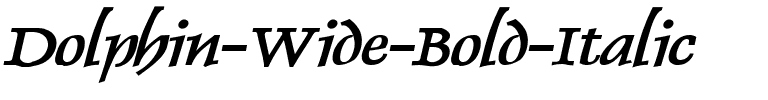Dolphin Wide Bold Italic.ttf