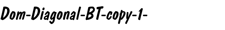 DomDiagonal BT Regular.ttf