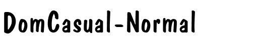 DomCasual Normal.ttf