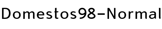 Domestos98 Normal Regular.otf