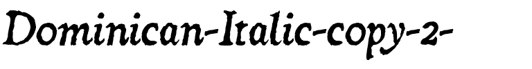 Dominican Italic Regular.ttf