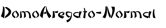 DomoAregato Normal.ttf