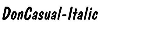 DonCasual Italic.ttf