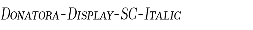 Donatora Display SC Italic.ttf