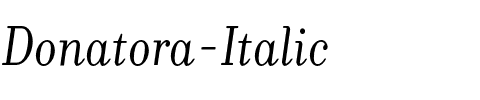 Donatora Italic.otf