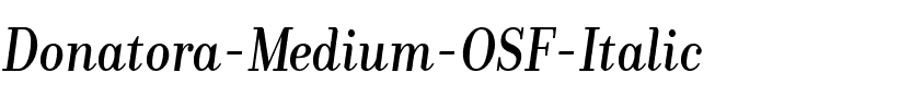 Donatora Medium OSF Italic.ttf