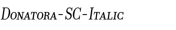 Donatora SC Italic.ttf