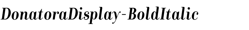 DonatoraDisplay Bold Italic.otf