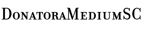 DonatoraMediumSC Regular.otf