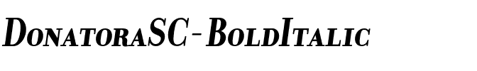 DonatoraSC Bold Italic.otf