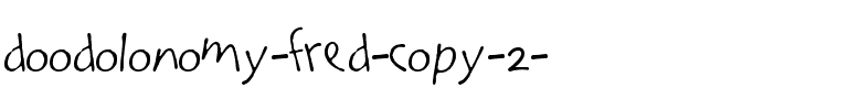 Doodolonomy Fred Normal.ttf