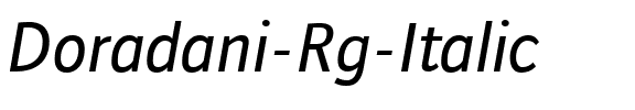 Doradani Rg Italic.ttf