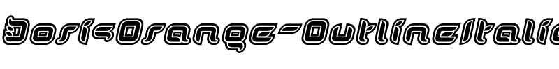 DorisOrange Outline Italic.otf