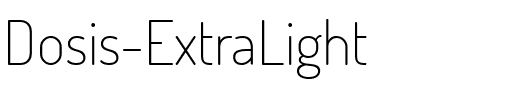 Dosis ExtraLight.ttf
