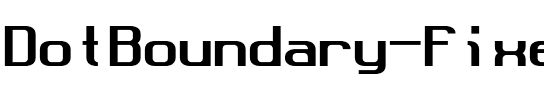 DotBoundary-Fixed Fixed.otf