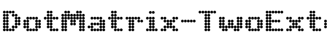DotMatrix TwoExtended Regular.otf