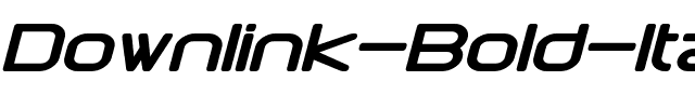 Downlink Bold Italic.otf