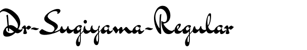 Dr Sugiyama Regular.ttf