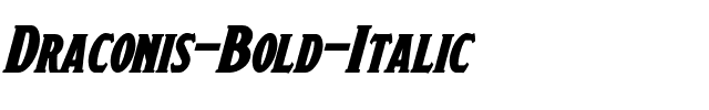Draconis Bold Italic.otf