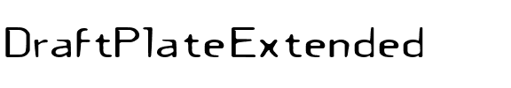 DraftPlateExtended Regular.ttf