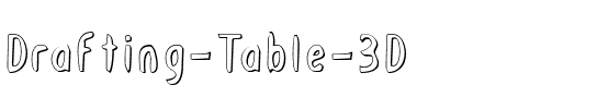 Drafting Table 3D Regular.ttf