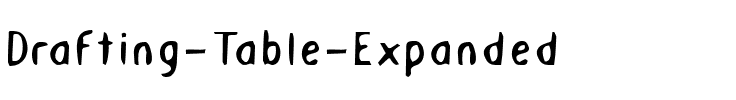 Drafting Table Expanded Expanded.ttf