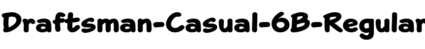Draftsman  Casual 6B Regular.ttf