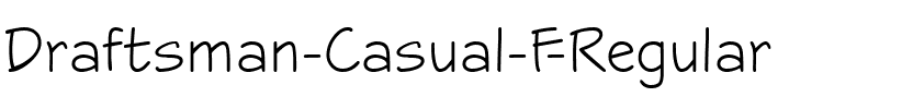 Draftsman  Casual F Regular.ttf