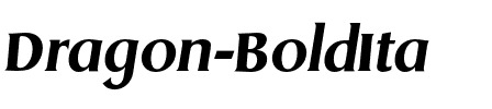 Dragon-BoldIta Regular.otf