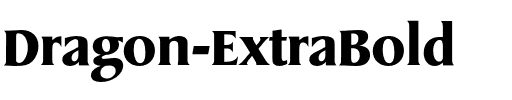 Dragon-ExtraBold Regular.otf