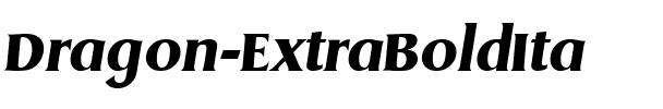 Dragon-ExtraBoldIta Regular.ttf