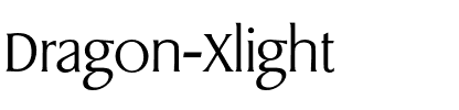 Dragon-Xlight Regular.otf