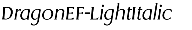 DragonEF Light Italic.otf