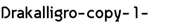 Drakalligro Normal.ttf