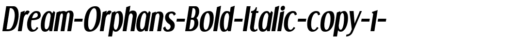 Dream Orphans Bold Italic.ttf