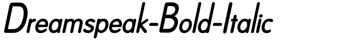 Dreamspeak BoldItalic.ttf
