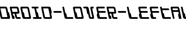 Droid Lover Leftalic Regular.ttf