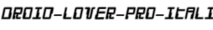 Droid Lover Pro Italic Italic.ttf