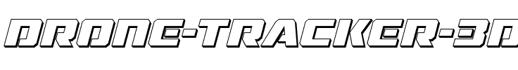 Drone Tracker 3D Italic Italic.ttf