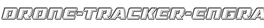 Drone Tracker Engraved Italic Italic.ttf