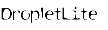 DropletLite Regular.otf