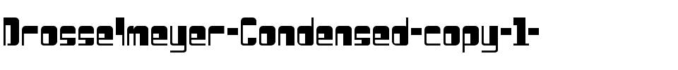 Drosselmeyer Condensed Condensed.ttf