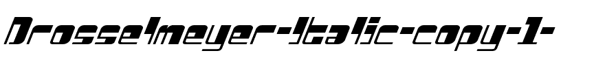 Drosselmeyer Italic Italic.ttf