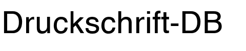 Druckschrift DB Normal.ttf