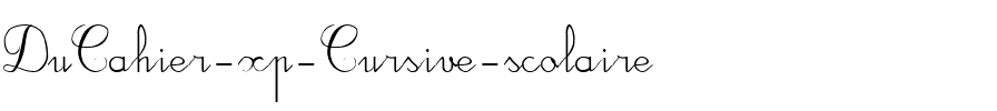 DuCahier xp Regular.ttf