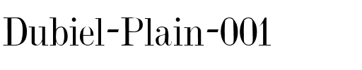 Dubiel (Plain):001.001 (Plain):001.001.ttf