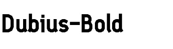 Dubius Bold.otf